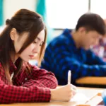 A-level Exam - A-level Students Attending an Exam