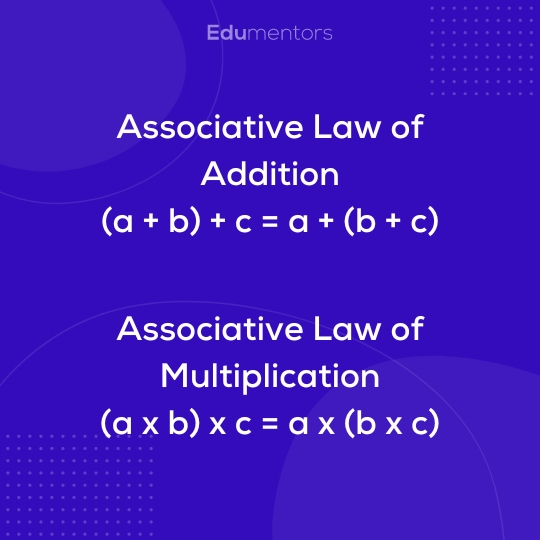 Arithmetic Laws - Associative Laws
