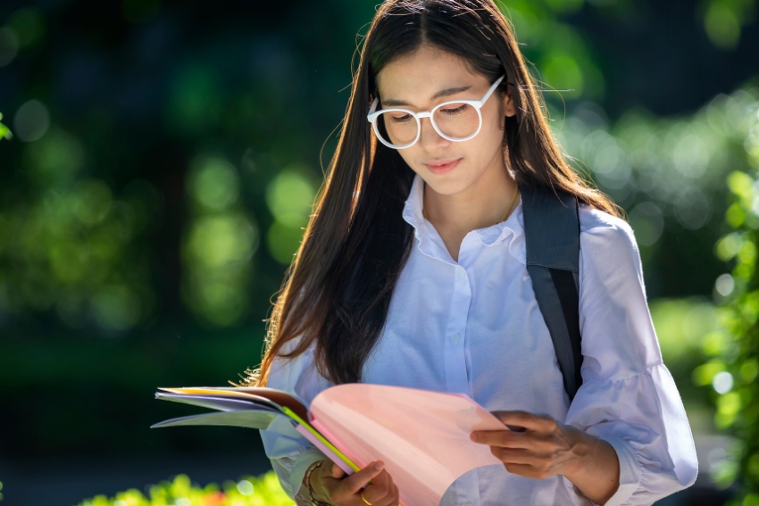 Girl Studying