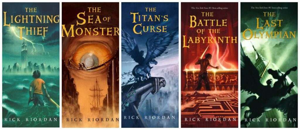 The Percy Jackson series by Rick Riordan