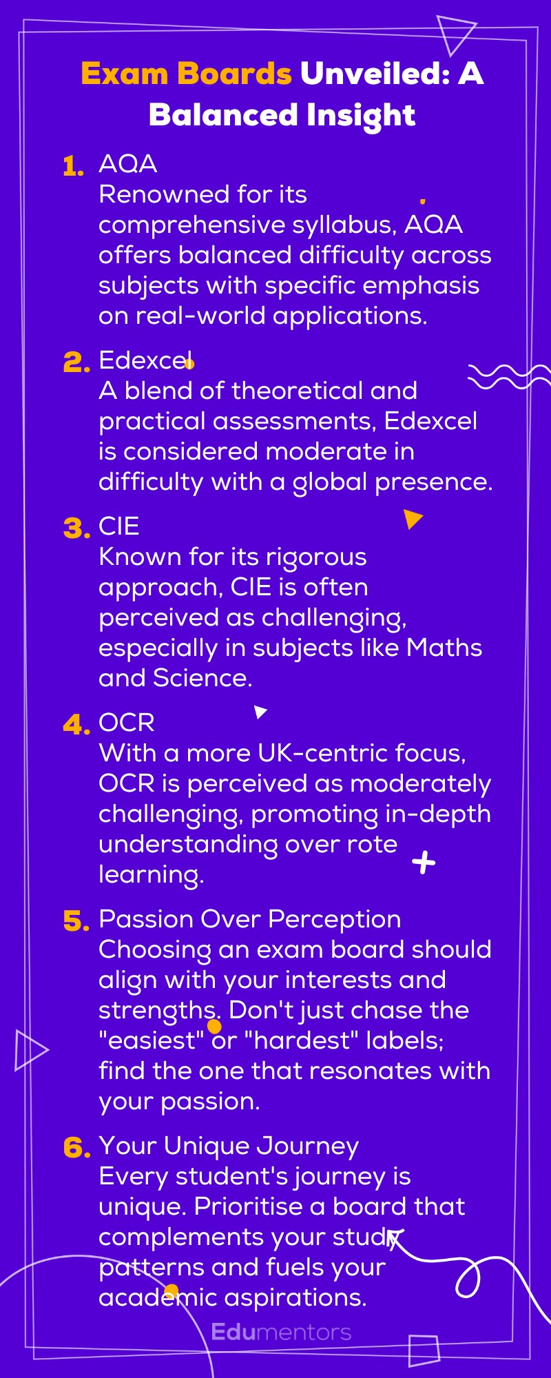 Choosing the Right ALevel Exam Board Edumentors