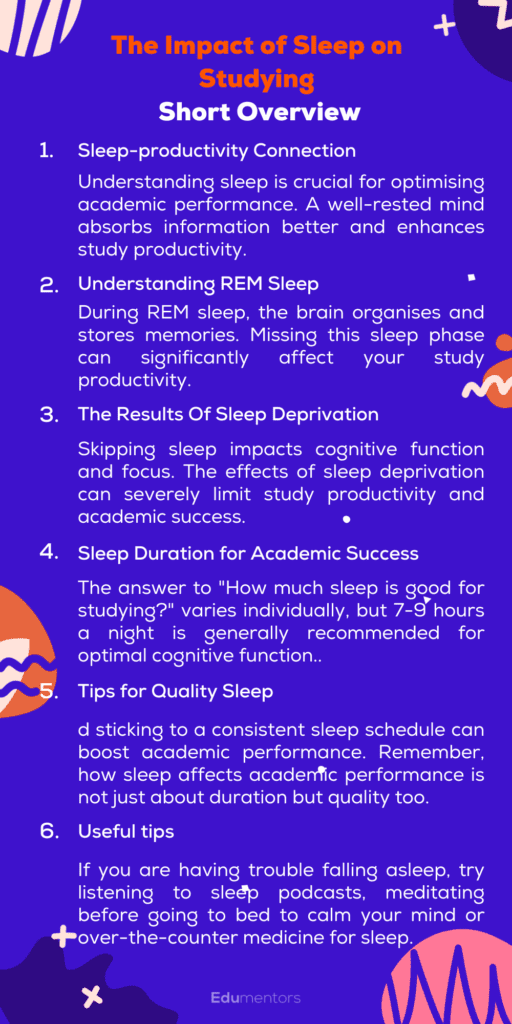 The Impact of Sleep on Studying