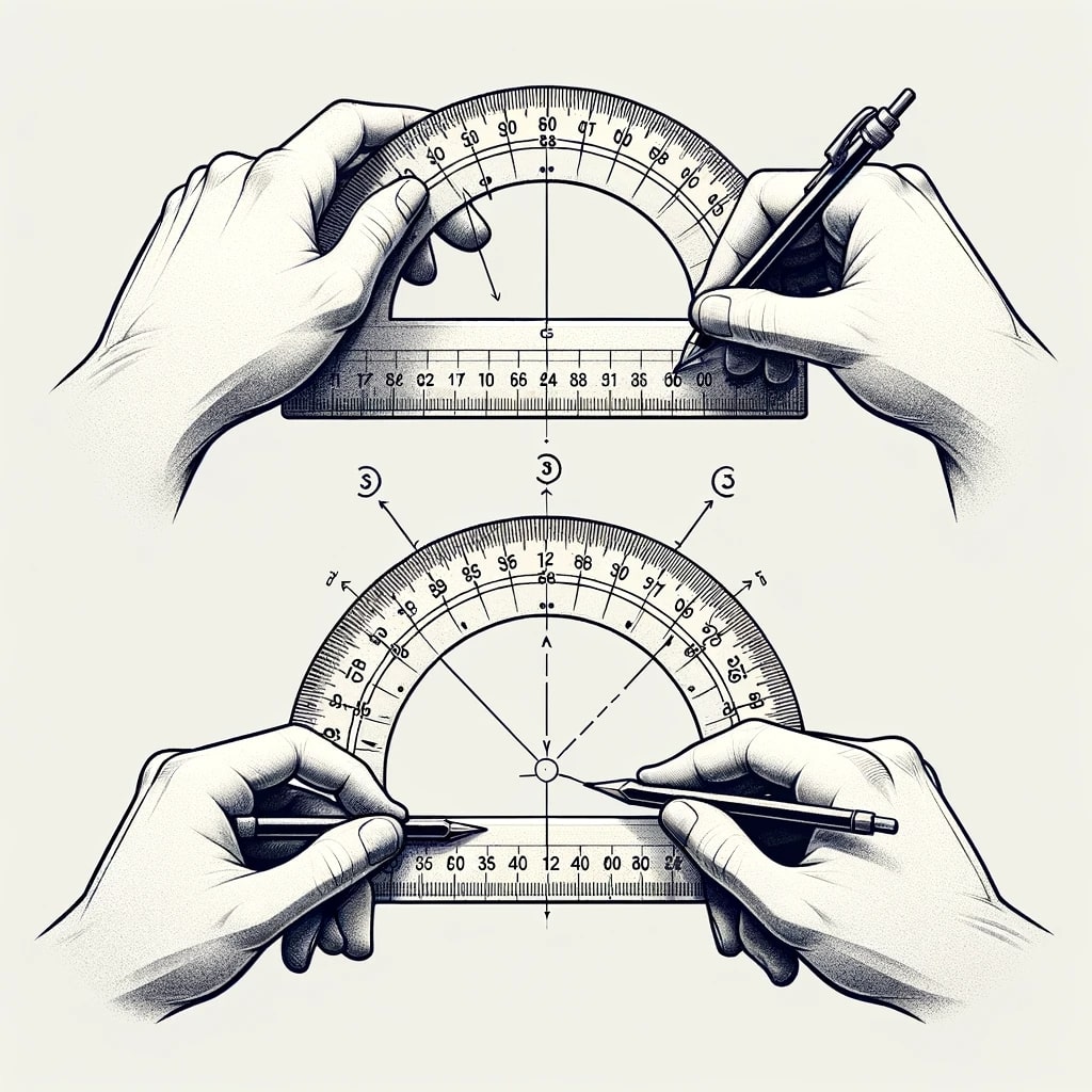 Using Protractor for Angles in GCSE Maths