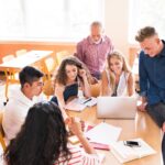 A-level Economics Students Revising