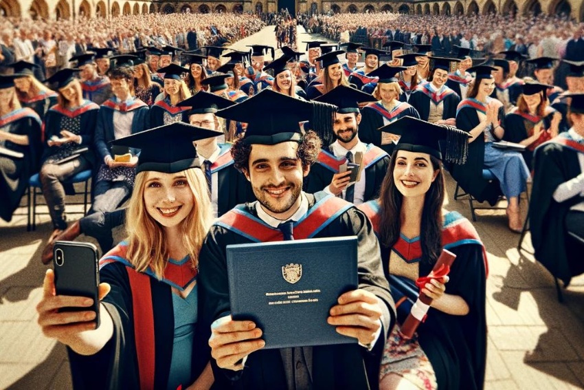graduated students in uk university