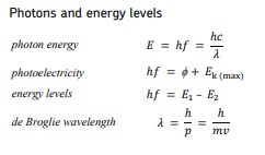 A-level Physics formulae 6