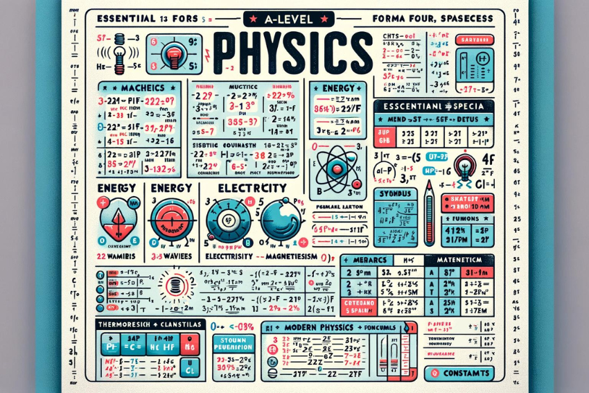 A-Level Physics Formula Sheet