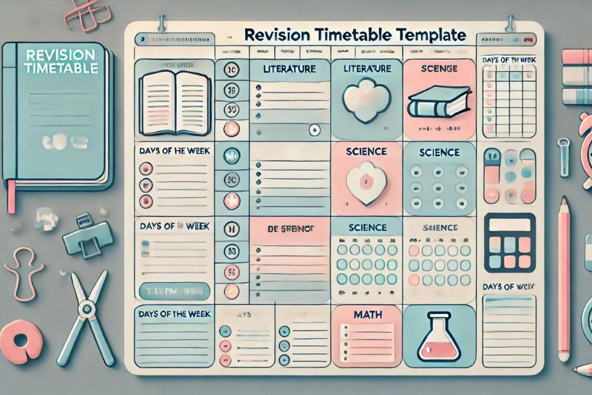 Revision Timetable Templates