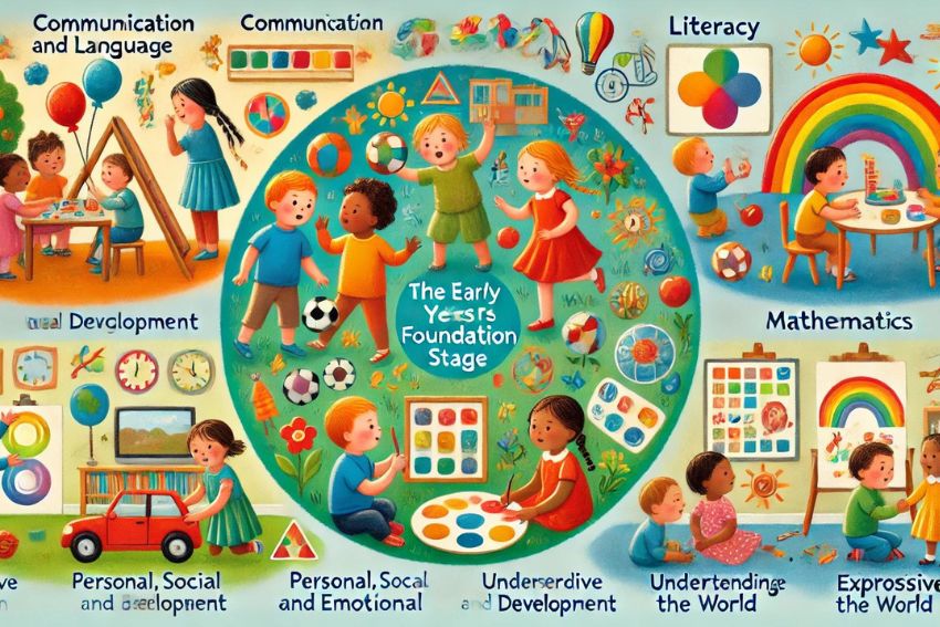 Areas of Learning in the EYFS - early years foundation stage 