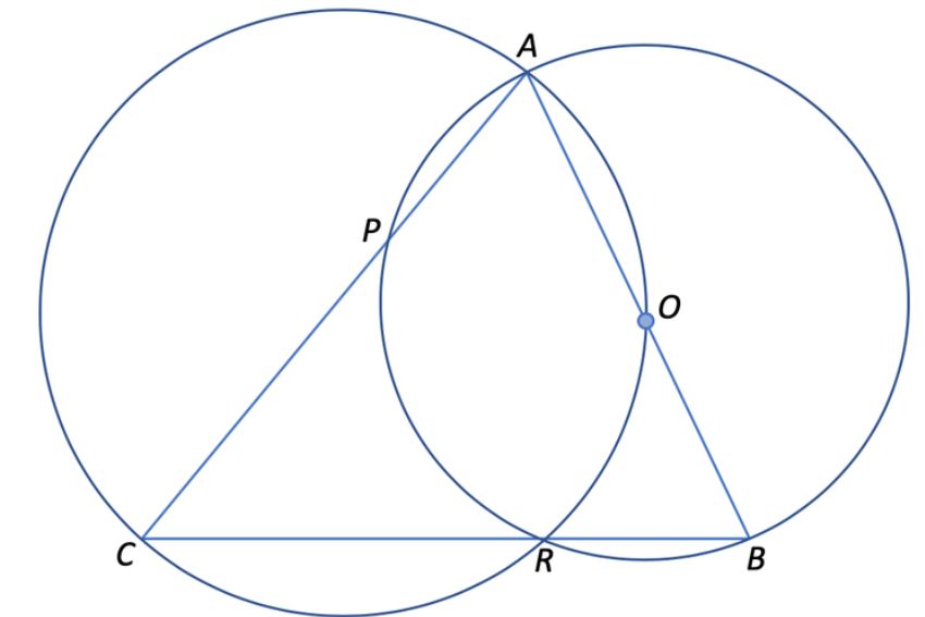 Example of gcse maths question about area of a circle