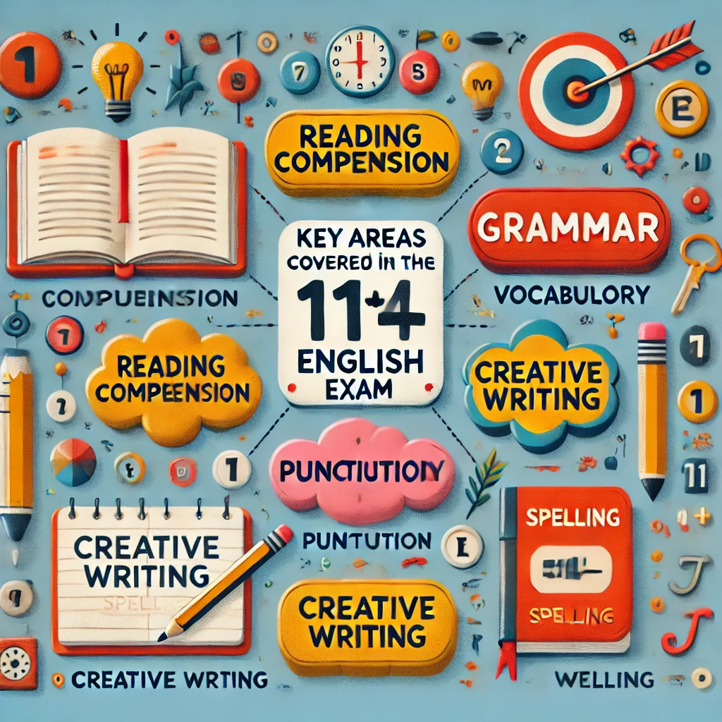 Key Areas Covered in the 11+ English Exam.