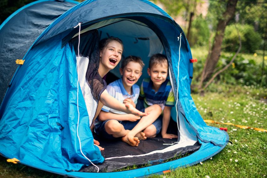 outdoor activities for kids-camping