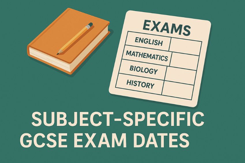 GCSE exam dates 2025 by subject